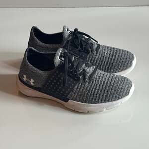 Under Armour Women's Speedform Slingwrap Gray Black Running Shoes Sz 7.5